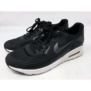 Nike Womens Air Max 90 Ultra 2.0 881106-002 Black Lace Up Running Shoes Size 7.5
